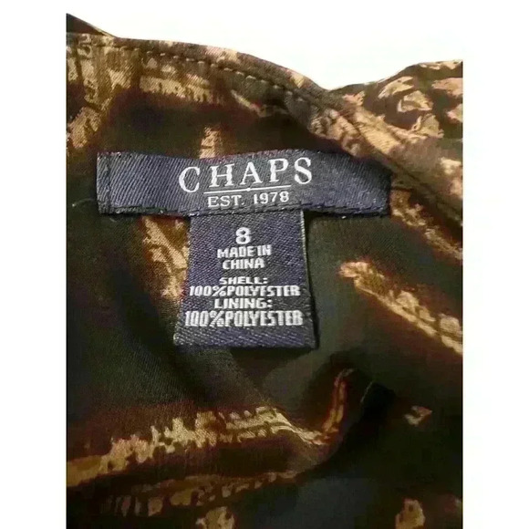 Chaps‎ Sz 8 Geometric Print A Line Skirt Office Business - Picture 2 of 11